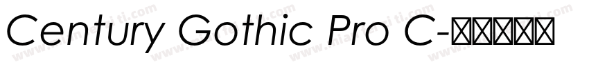Century Gothic Pro C字体转换